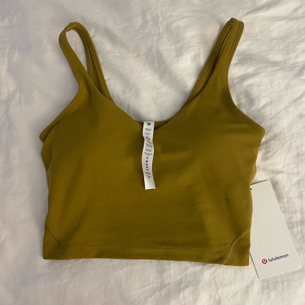 chartreuse size 6 align tank NWT